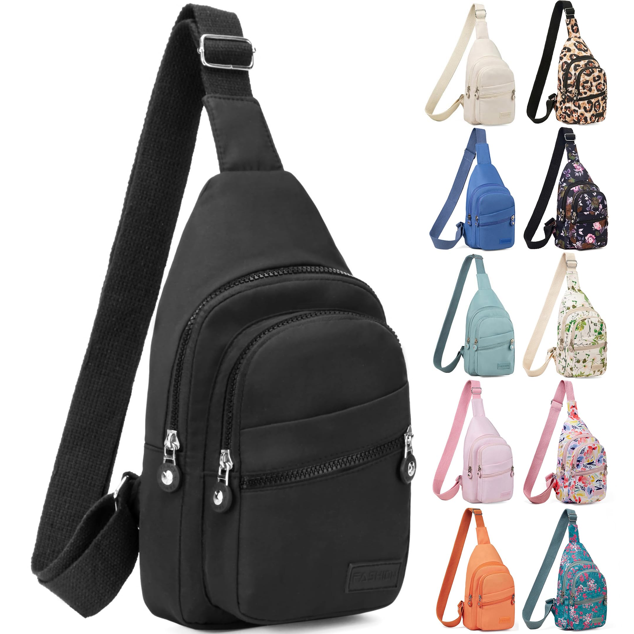 Banelu Small Sling Backpack Crossbody Bags for Women Men, Small Sling Bag Cross 
