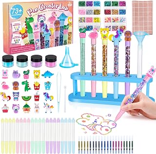 Subao 73+ DIY Glitter Gel Pens Making Kit,Pen Creator Studio,Crafts Girl
