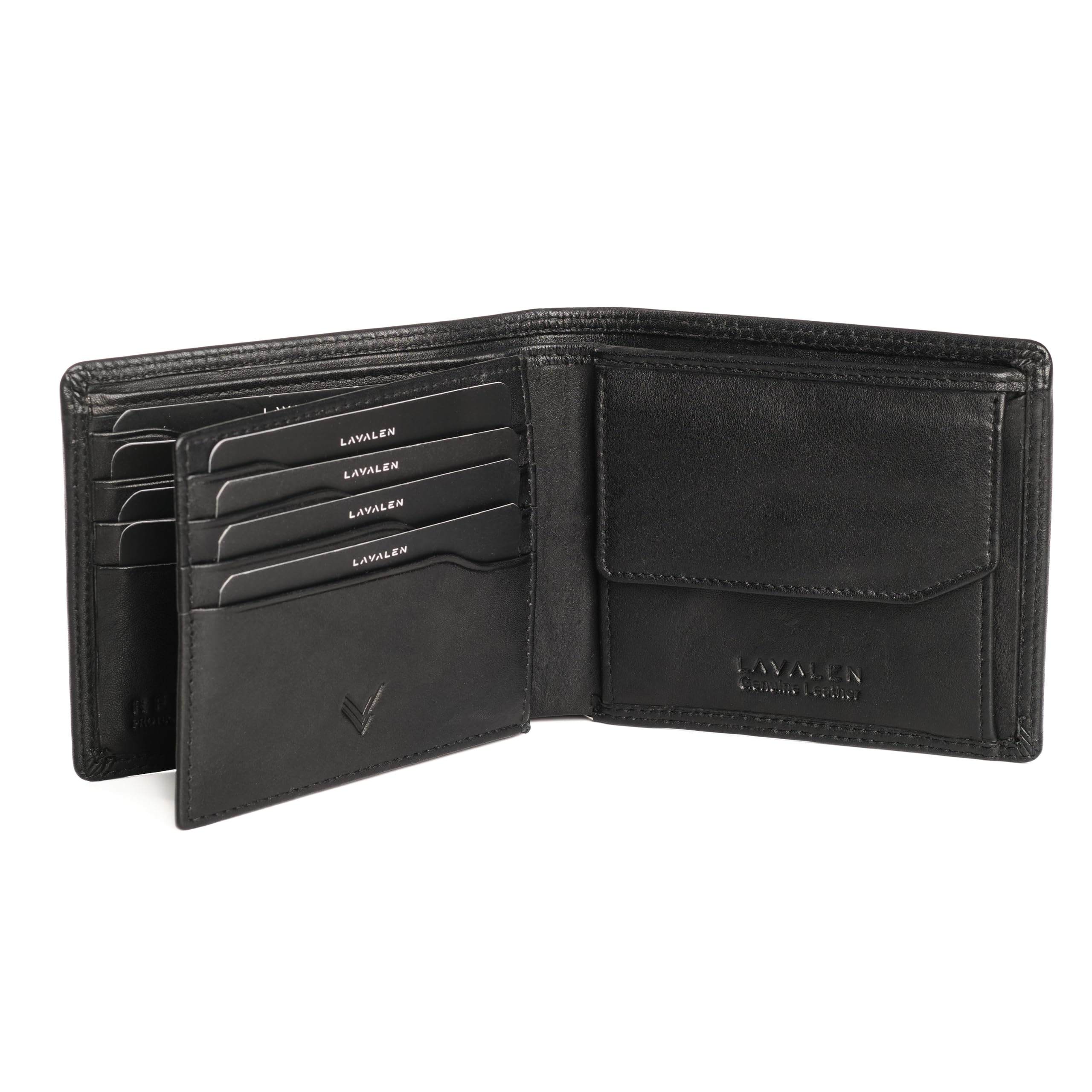 Wallet for Men UK Genuine Leather RFID Mens Wallet Coin Pocket