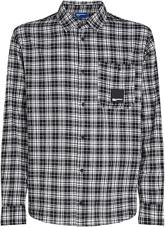 Karl Lagerfeld Jeans mens regular check shirt