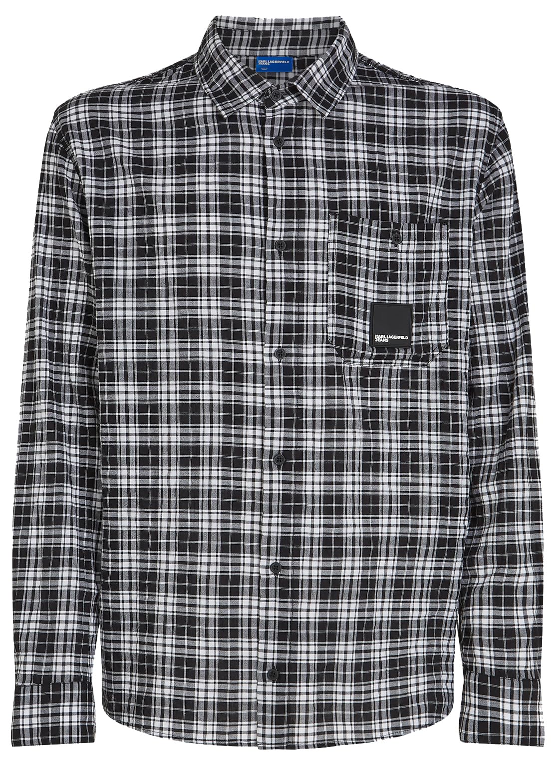 Karl Lagerfeld Jeans mens regular check shirt