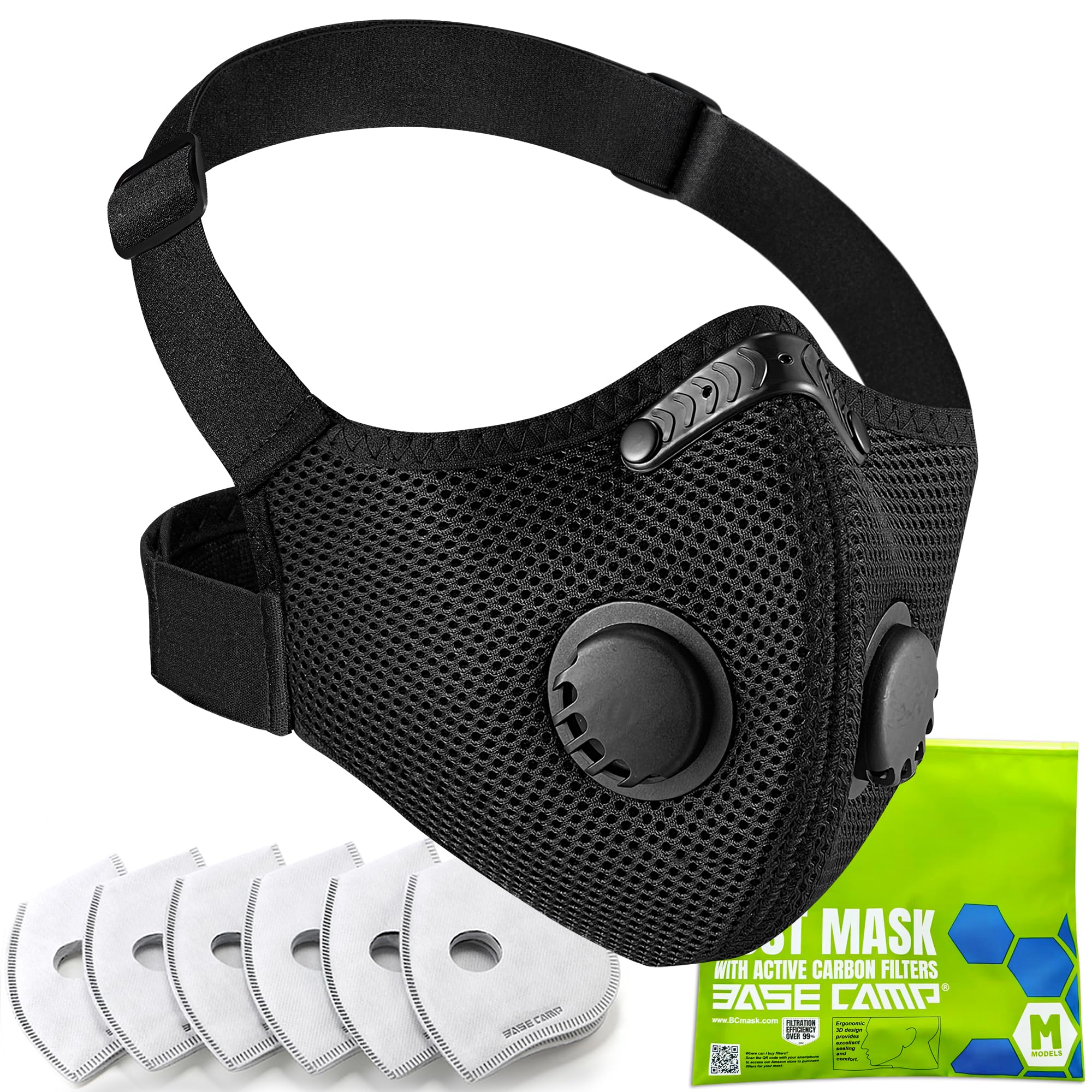 BASE CAMP M PRO Dust Mask, All day Comfortable Reusable Respirator Mask