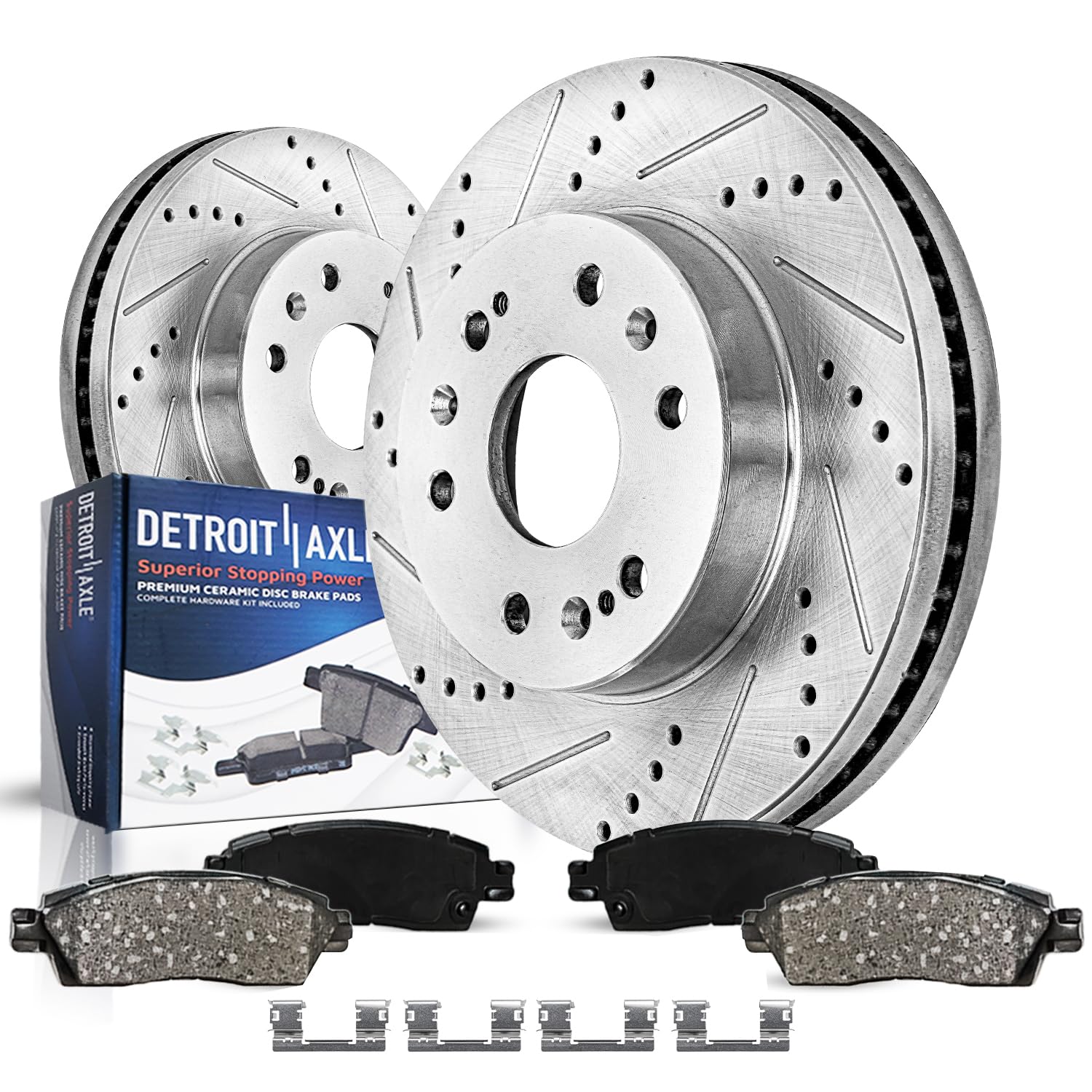 Detroit Axle - Front Brake Kit for Chevy GMC Silverado Suburban Express | Sierra