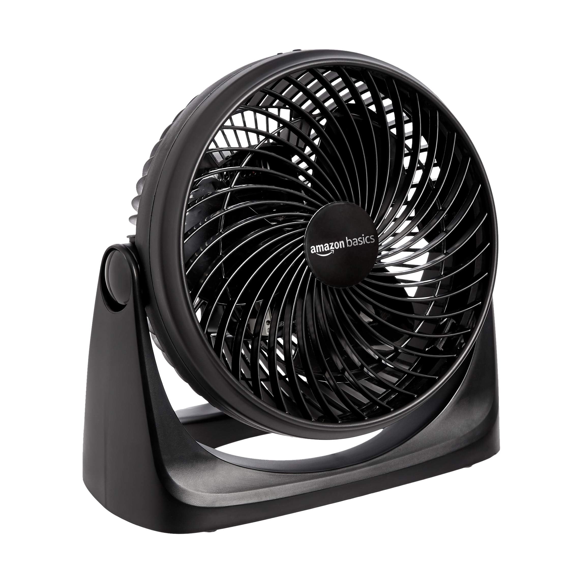 Amazon Basics Air Circulator Desk Fan for Bedroom, Home and Office, 90-Degree Ti