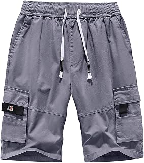 APTRO - Men's Cargo Shorts Summer Leisure Cotton Shorts without Belt