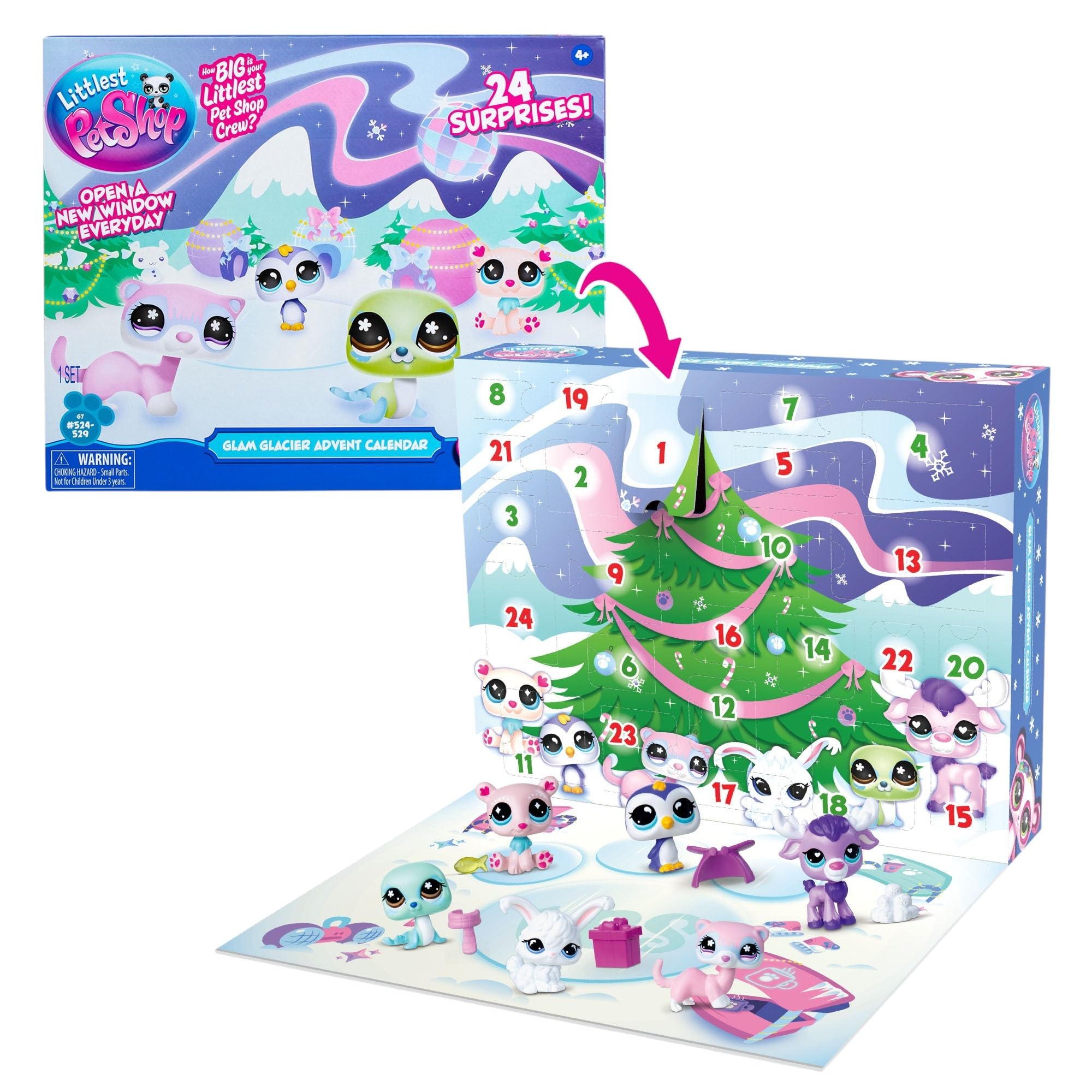 Littlest Pet Shop Toy Advent Calendar with 24 Toy Surprises for Kids | Toy adven