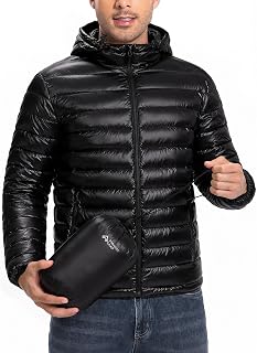 Pioneer Camp Men's Lightweight Packable Puffer Jacket Insulated Winter Coat