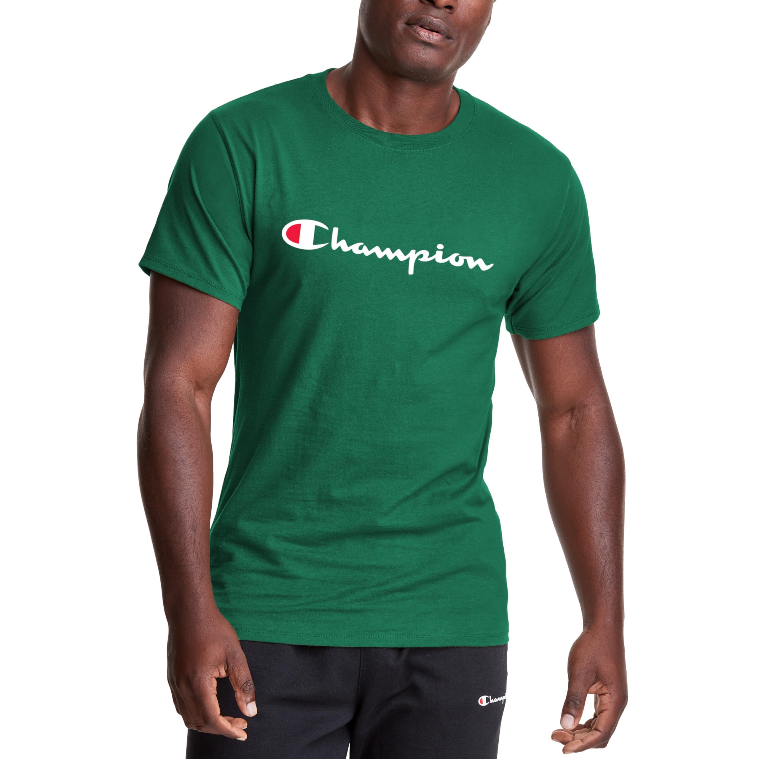 Champion Mens T-Shirt, Cotton Midweight Men's Crewneck Tee, T-Shirt for Men, Scr