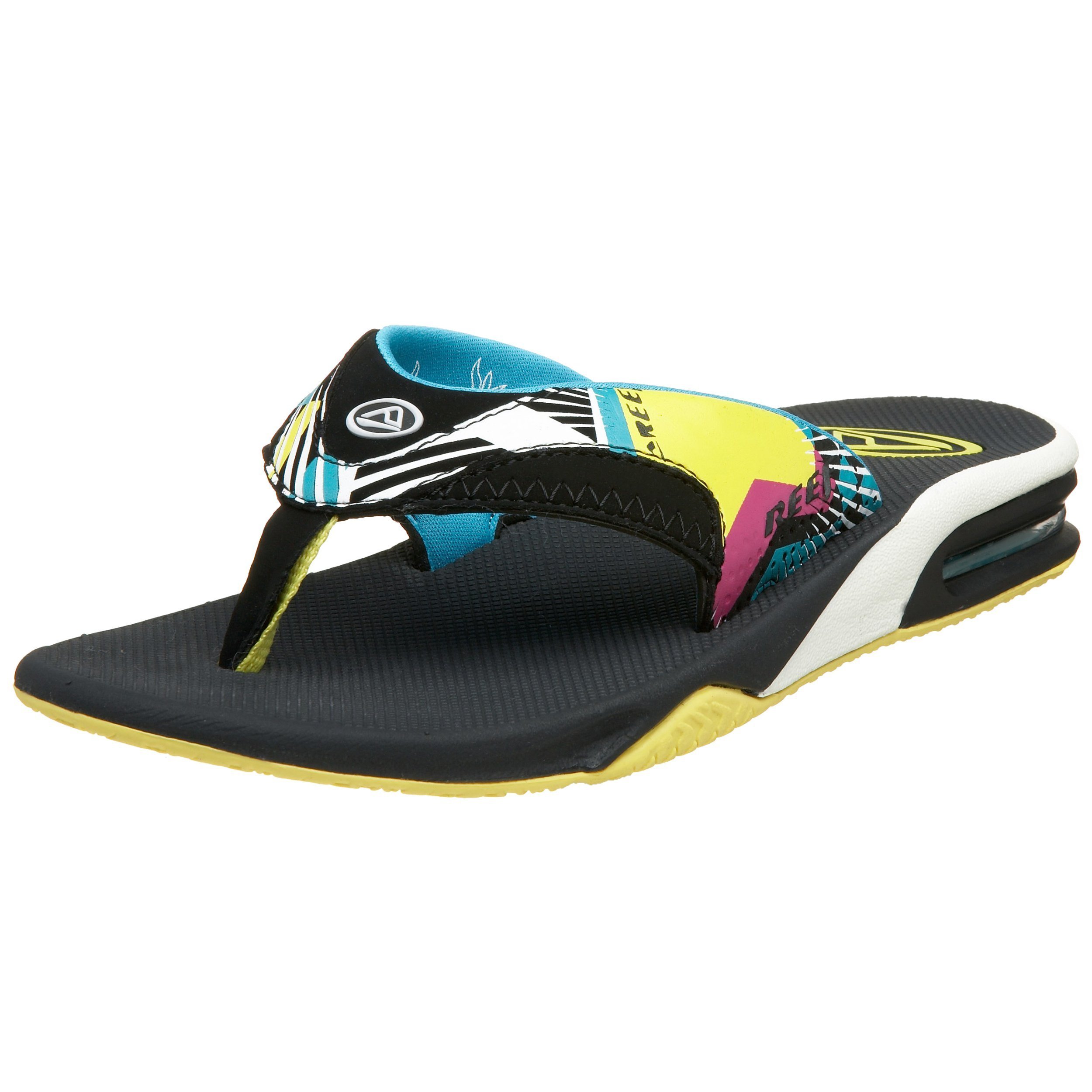 Reef Flip Flops, Fanning Black///White