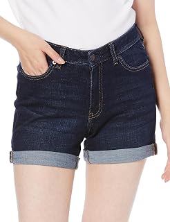 Amazon Essentials Women's Mid-Rise Slim Fit Denim Shorts