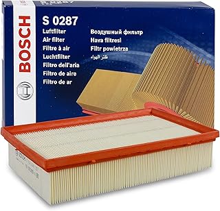 Bosch S0287 Car Air Replacement Filter | Separates Particles from the Air Intake - Moisture-resistant plus High Tensile Strength