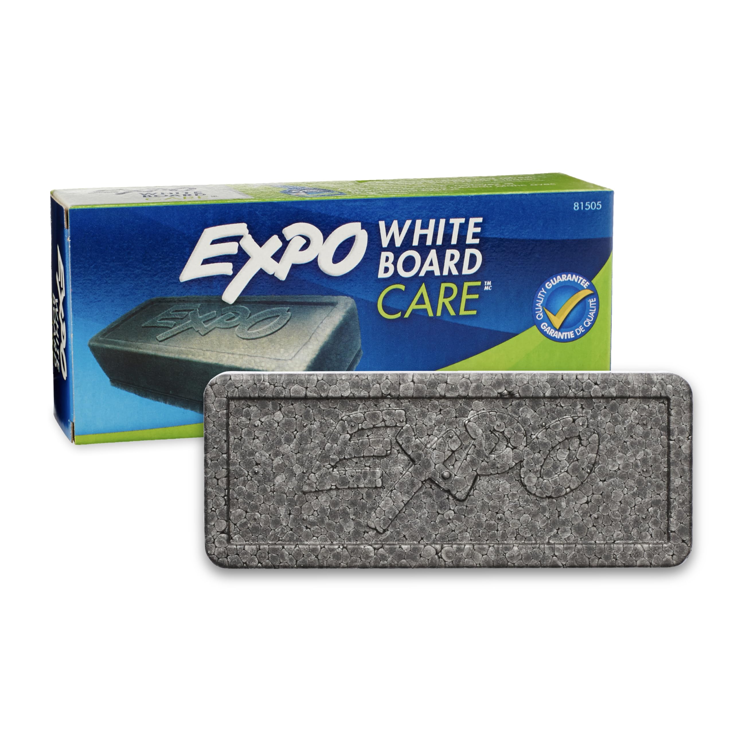 EXPO Dry Erase Soft Pile Block Whiteboard Eraser, 5-1/8 in. x 1-1/2 in. - Whiteb