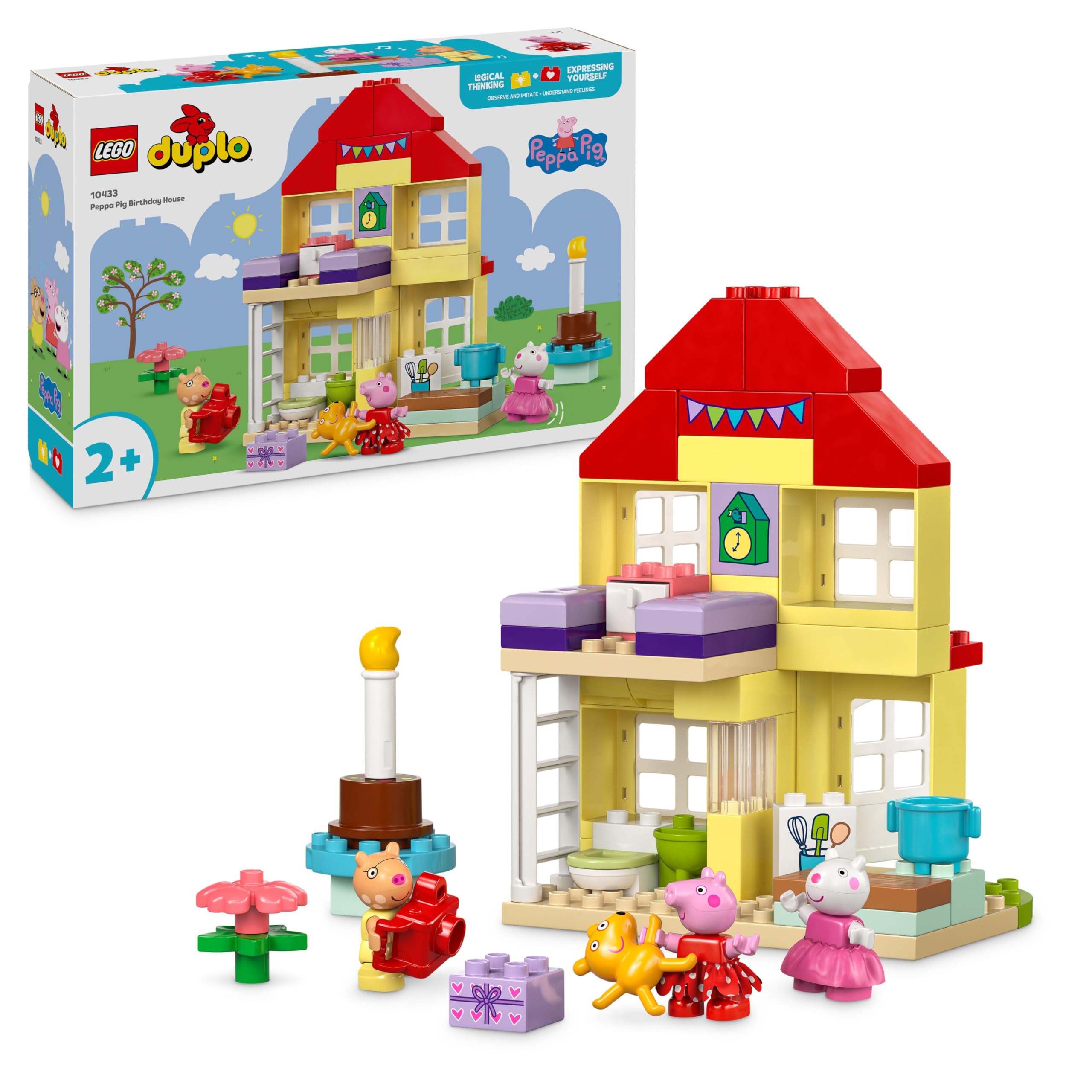 LEGO DUPLO Peppa Pig The House of Birthday, Creative Games for Girls and Childre