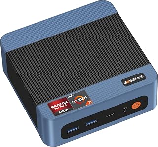 BOSGAME Mini PC E5 Ryzen 3 5300U(Up to 4.5GHz) 16GB DDR4 512GB SSD Mini Computer, 4K Triple Display Business Office Mini Desktop PC, Dual 2.5G LAN, Wi-Fi5, BT 5.0