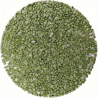 600pcs 3363 Round Diamond Painting Beads, Flat Bottom Rhinestone for DIY 5D Diamond Art, Craft Kit (Olive Green)