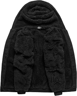 SCODI Hoodies for Men Zip Up Heavyweight Fleece Sweatshirt Thick Jacket