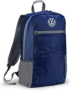 Volkswagen 000087329F Folding Backpack, Foldable Backpack, Blue, 20 Litres, with VW Logo