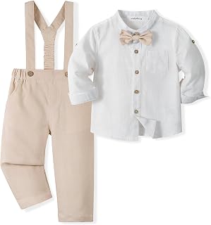 Volunboy Toddler Boys Formal Wedding Guest Dress Clothes Ring Bearer Outfit