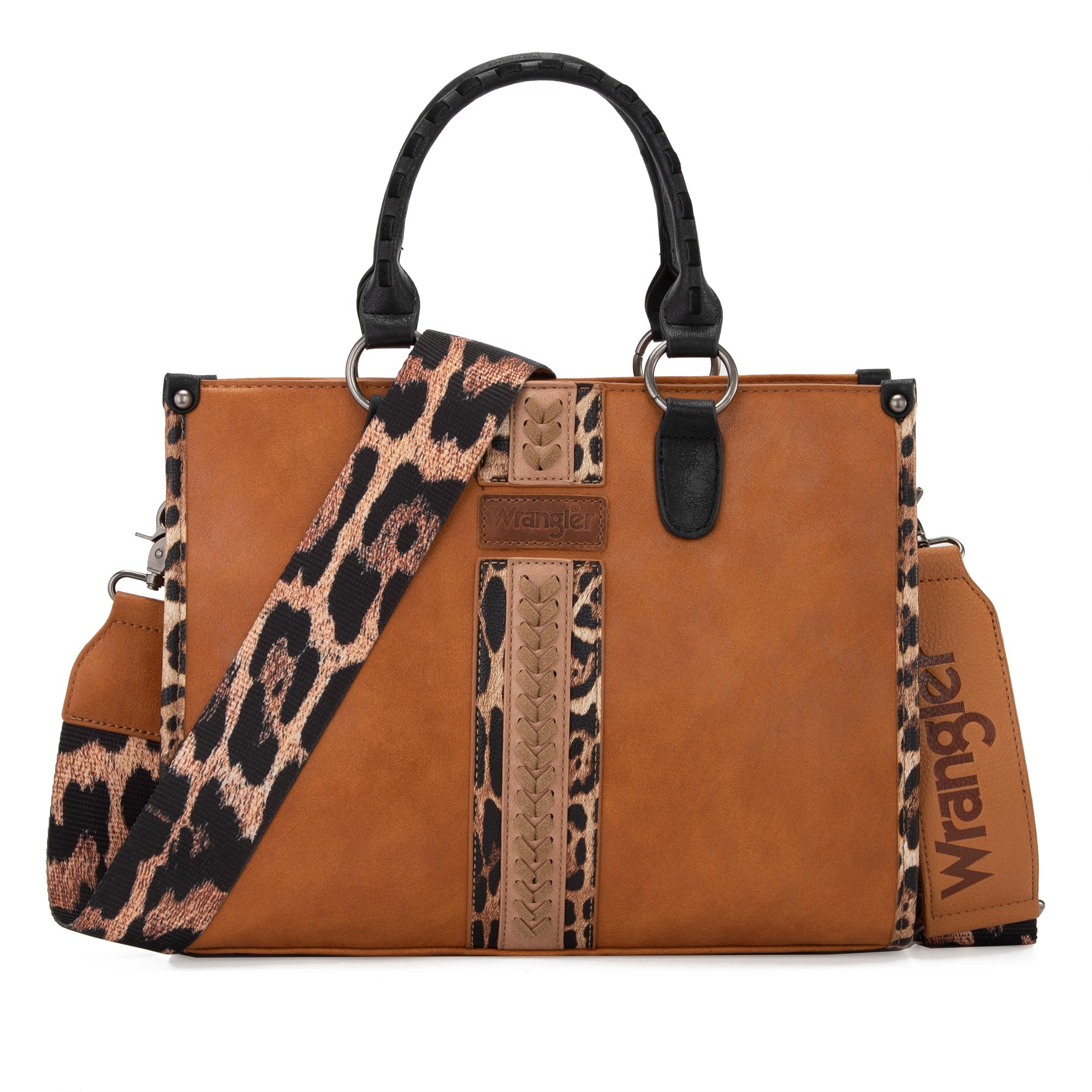 Montana West Wrangler Animal Print Tote Bag for Women Western Purse Boho Top Han