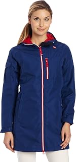 Helly Hansen Unisex-Adult Long Belfast Waterproof Windproof Breathable Raincoat Jacket With HoodWomens Long Belfast Jacket
