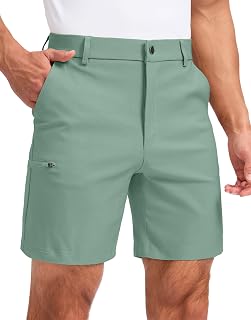 Pudolla Men's Casual Shorts 7/5/9 Inch Golf Shorts with 4 Pockets