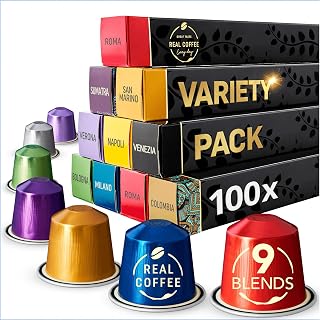 Espresso Coffee Pods, Variety Pack 100 For Nespresso Original Line Machines
