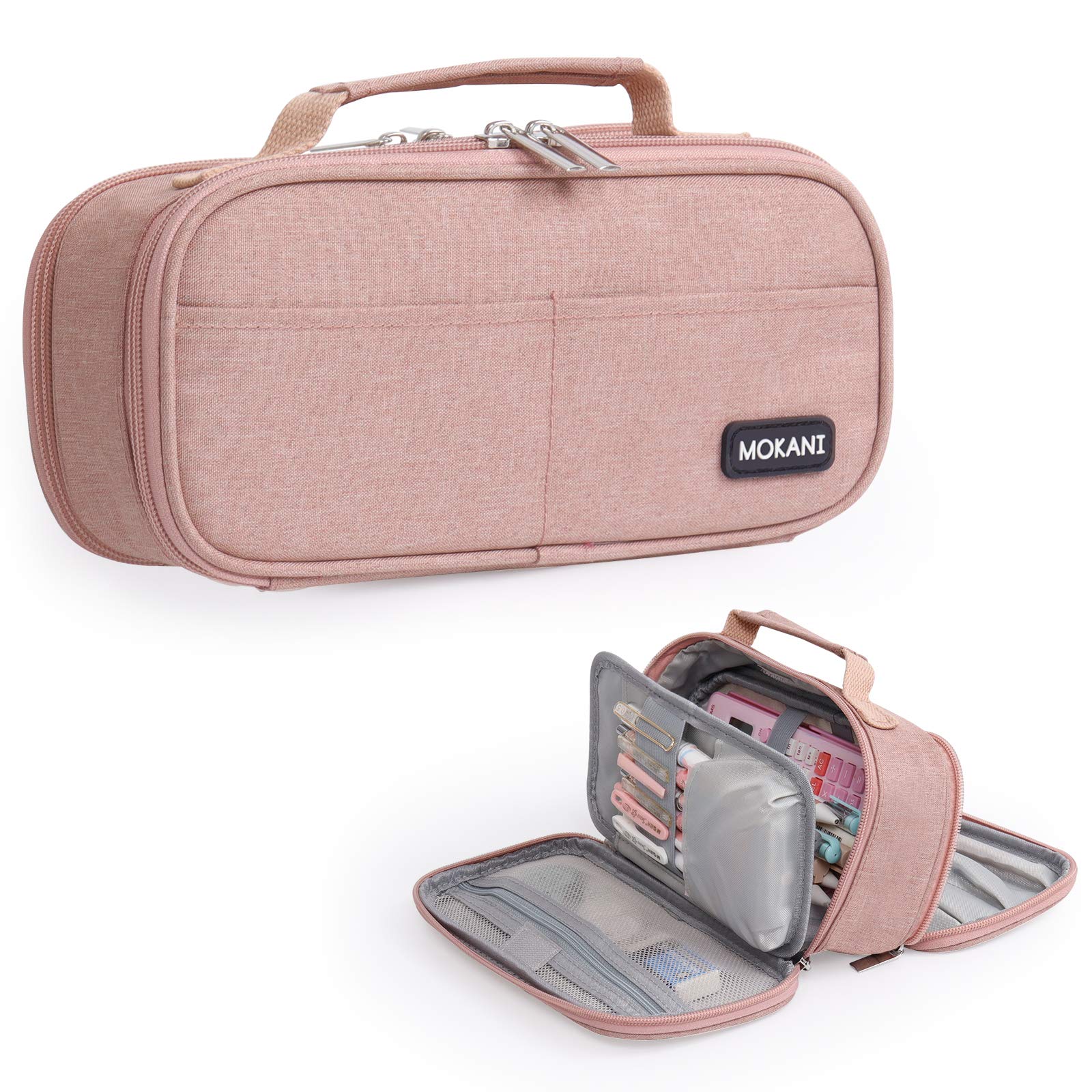 Mokani Large Capacity Pencil Case,Stationery Storage Handheld Pen Pouch Bag | Mu