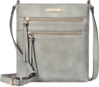 BOSTANTEN Crossbody Bags for Women Quilted Cross Body Purses Medium Shoulder Handbags with Tassel