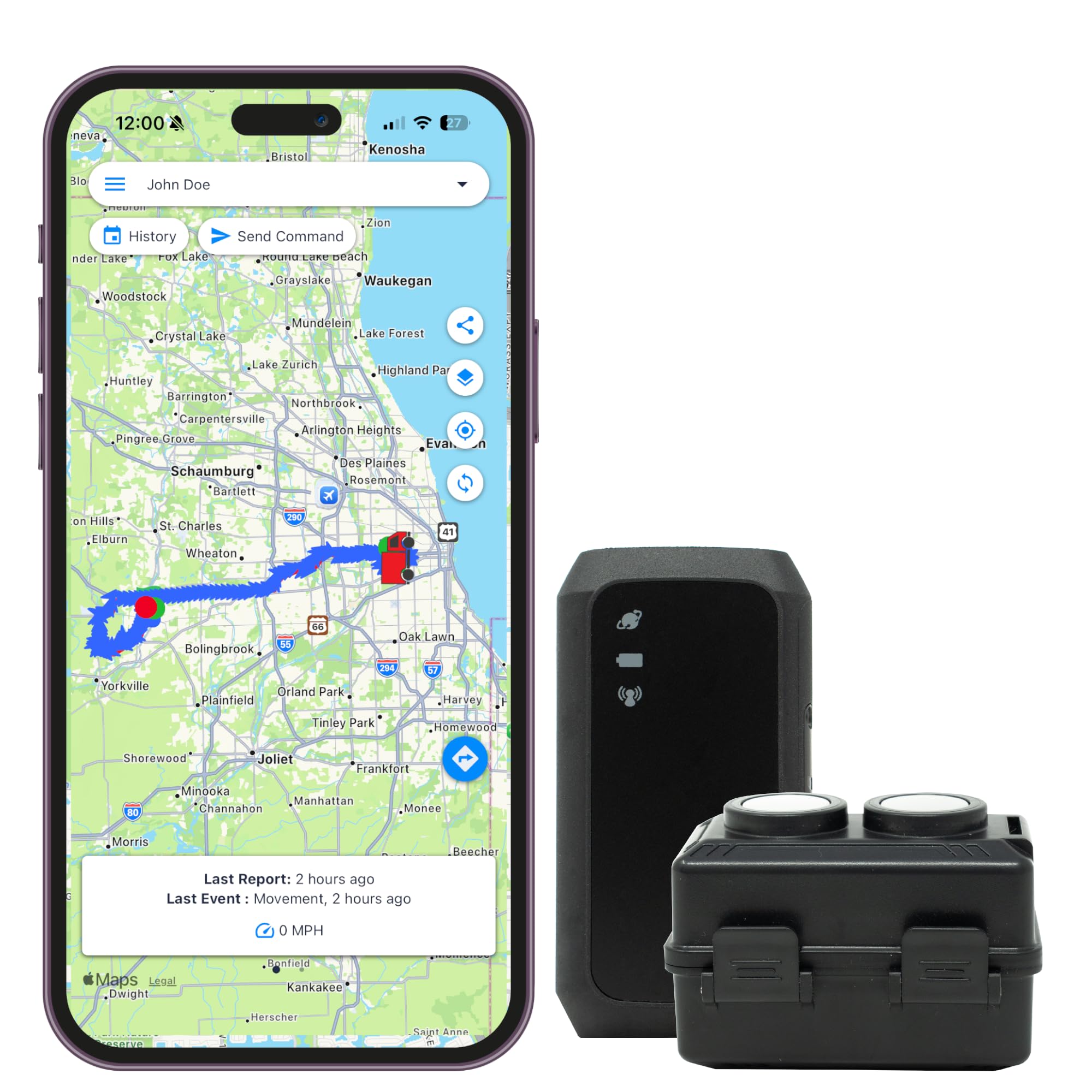 Optimus 3.0 GPS Tracker Bundle - Vehicle & Asset Tracking - 1+ Mo Battery | Up t