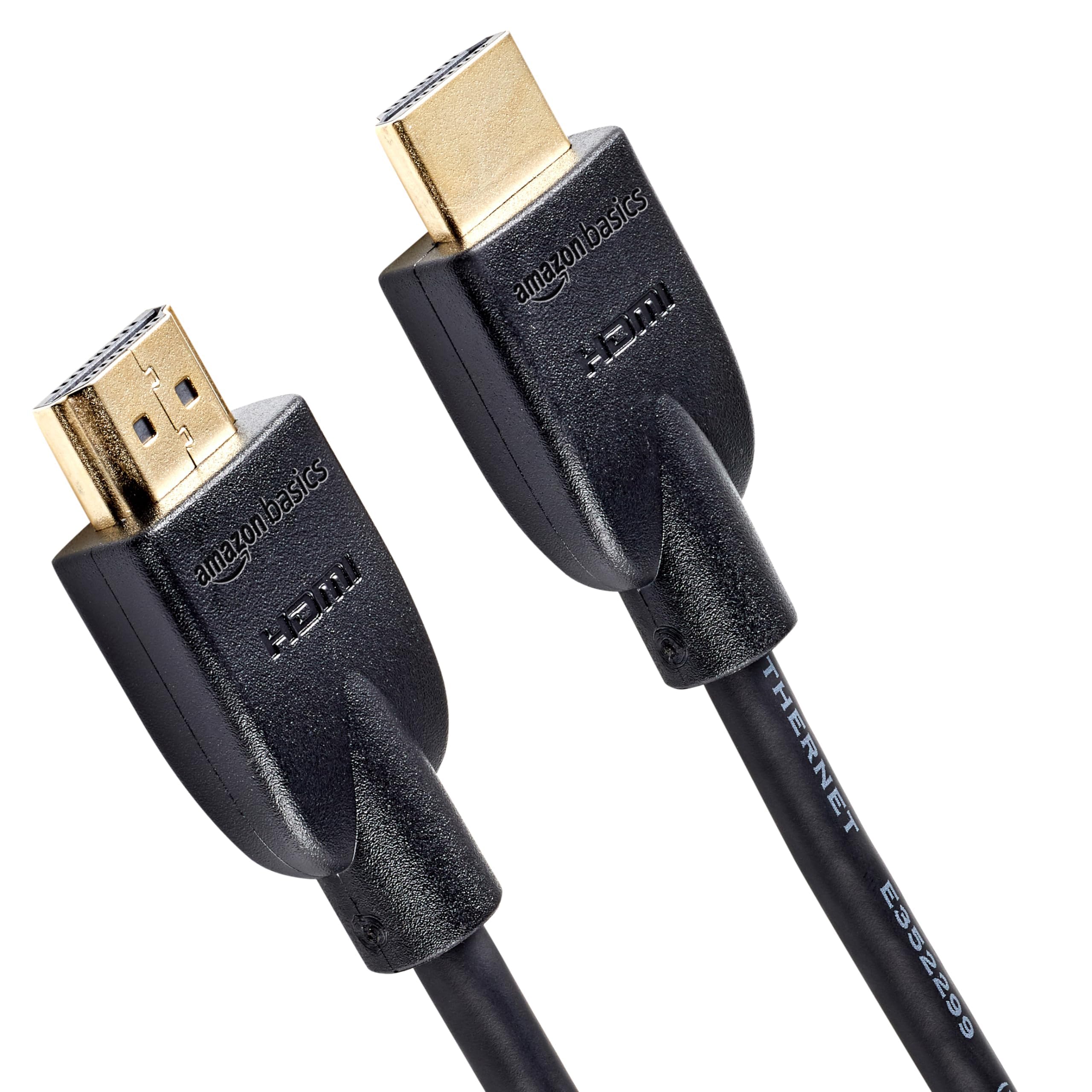 Amazon Basics 4K HDMI Cable 3m - 18Gbps High Speed with Ethernet, 4K@60Hz, 2160p