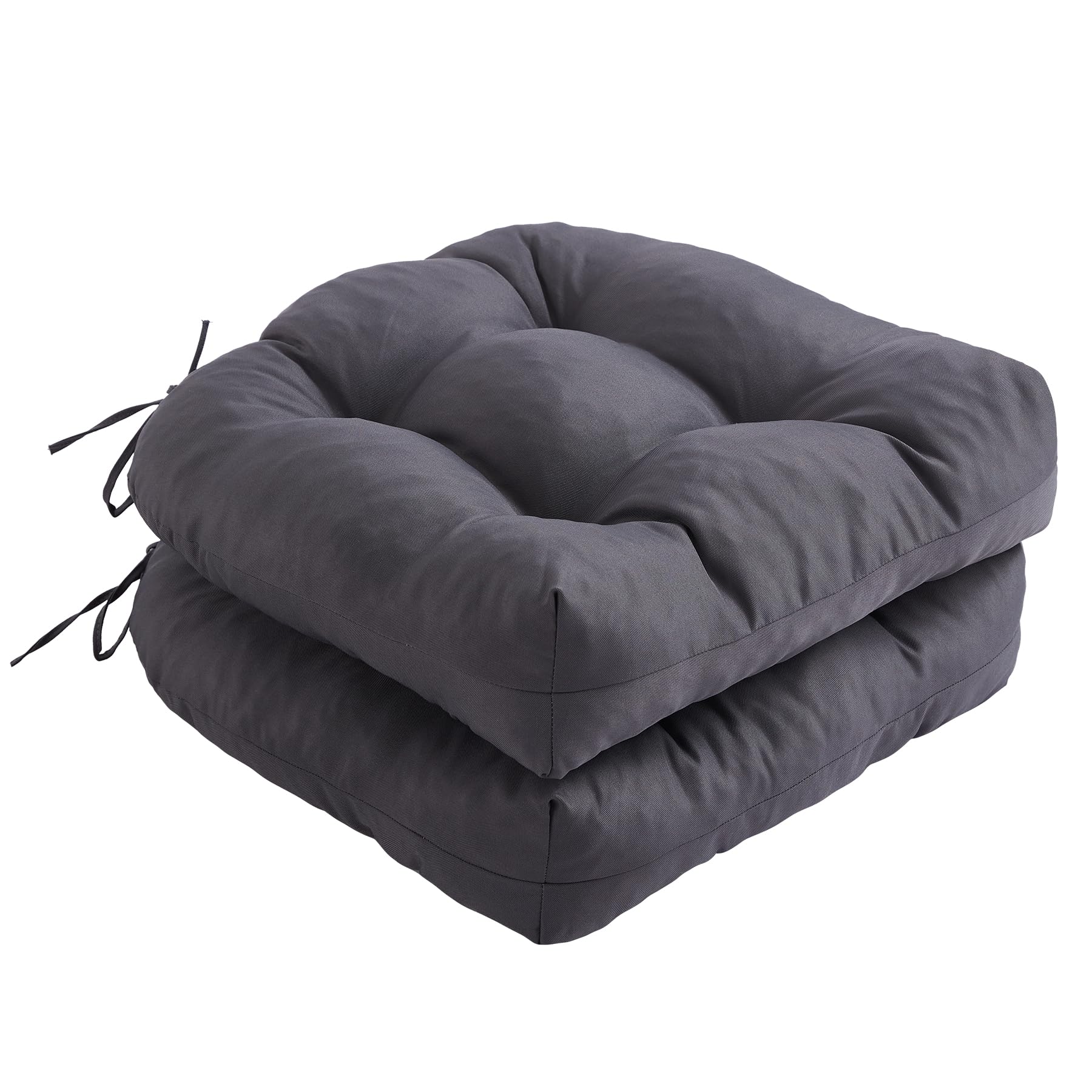 IPYNBAP Outdoor Chair Cushions Set of 2, Patio Chair Cushions with Ties,19x19+5”