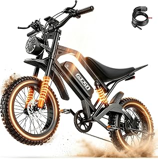 ASKGO Electric Bike for Adults,2500W Peak &amp; 38MPH Top Speed Electric Dirt Bike, 55Miles &amp; 48V 15Ah Removable Battery Ebike, Off-Road E Dirt Bike with NFC Unlocking, Full Suspension, 7-Speed