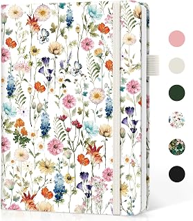 Taja Pretty Journal pour femme, carnet ligné de 14,5 x 21,1 cm pour journal