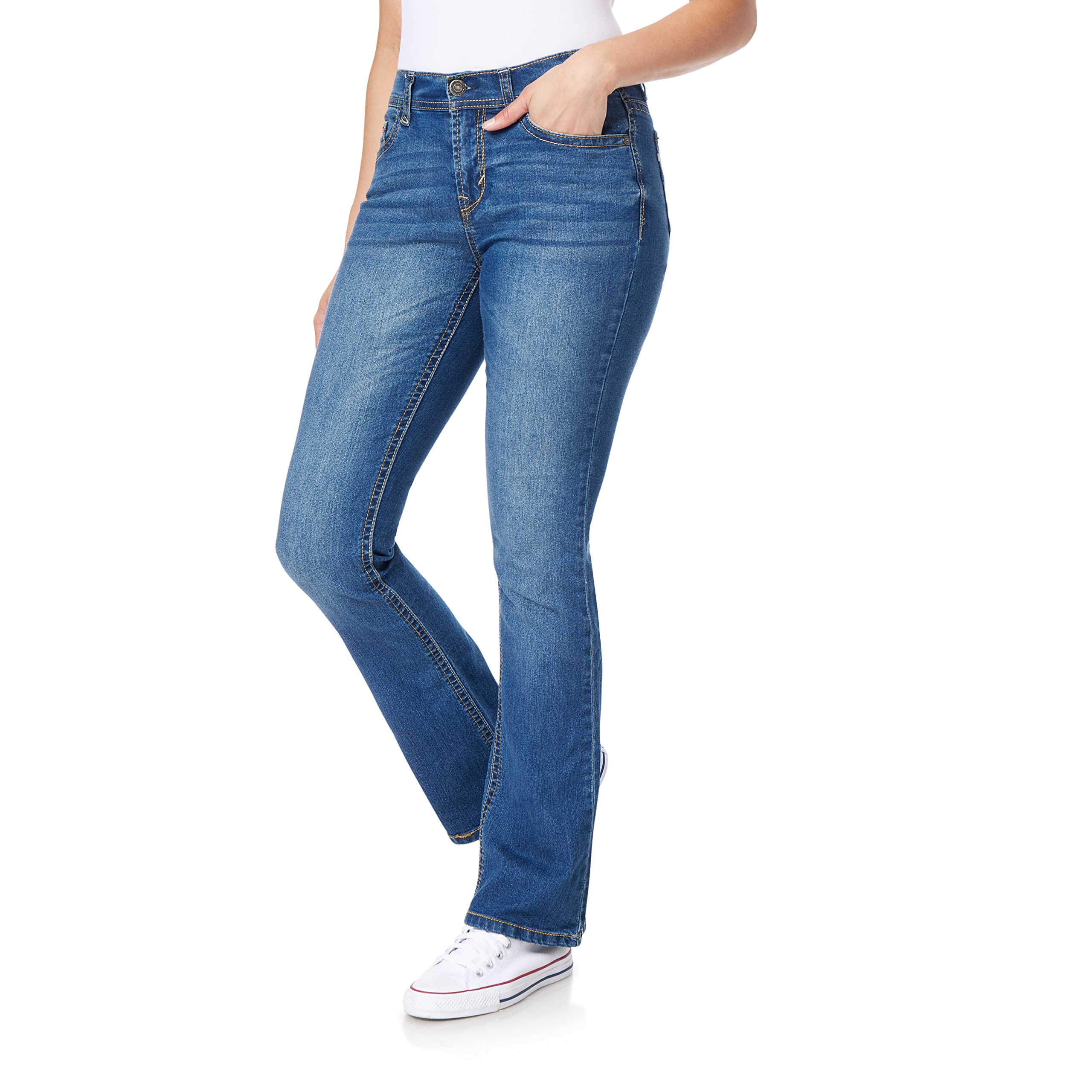 WallFlower - Juniors Instastretch Legendary Bootcut Classic Fit Jeans (Standard 