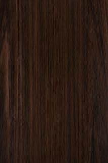 HOLOMEY Dark Walnut Wood Contact Paper for Countertops Cabinets Matte Wood Peel and Stick Wallpaper Removable Self-Adhesive Wood Grain Vinyl Wrap for Counter Top Table Furniture Decorative 16x118 inch