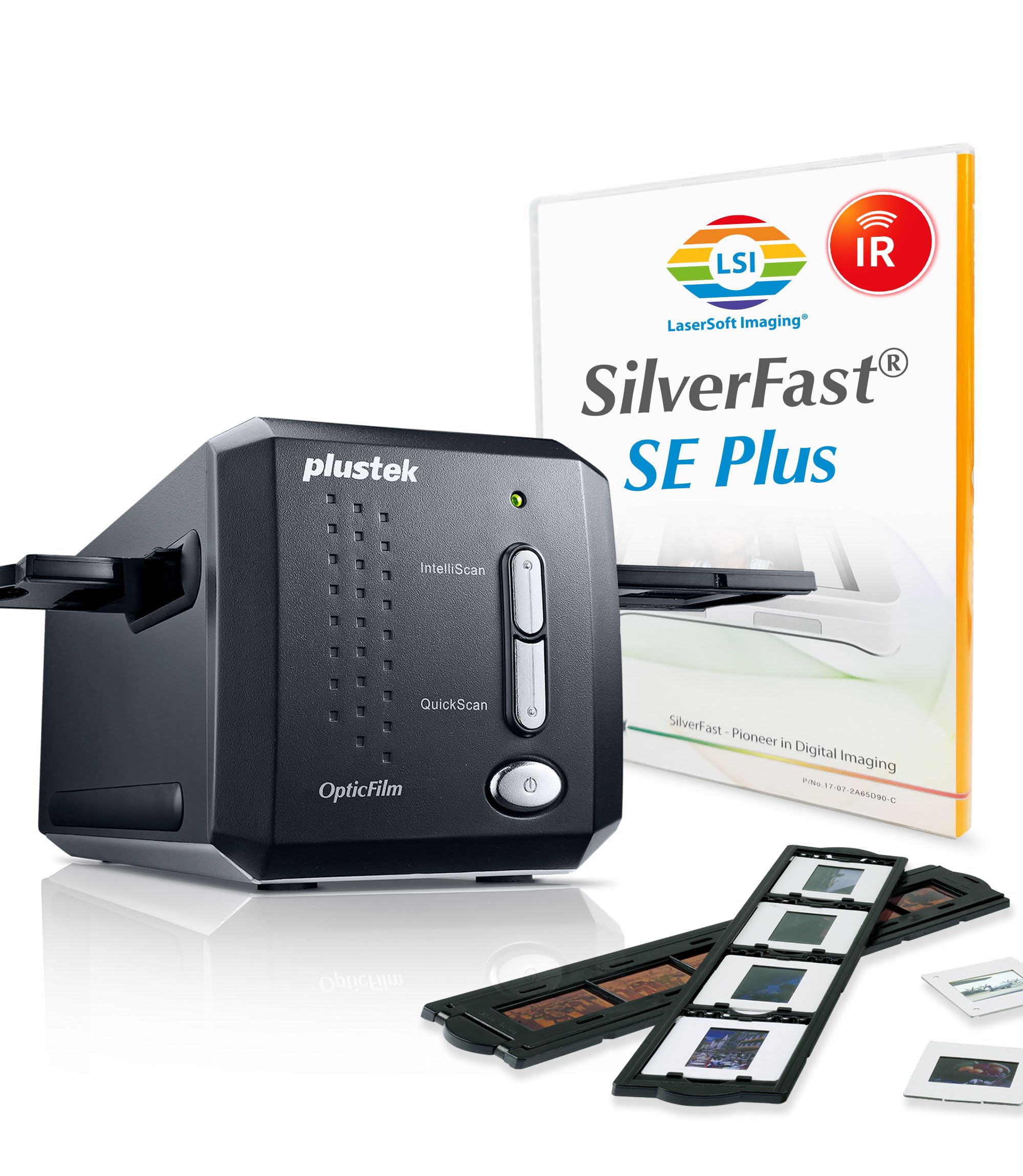 Plustek OpticFilm 8200i SE , 35mm Film & Slide Scanner. 7200 dpi / 48-bit Output