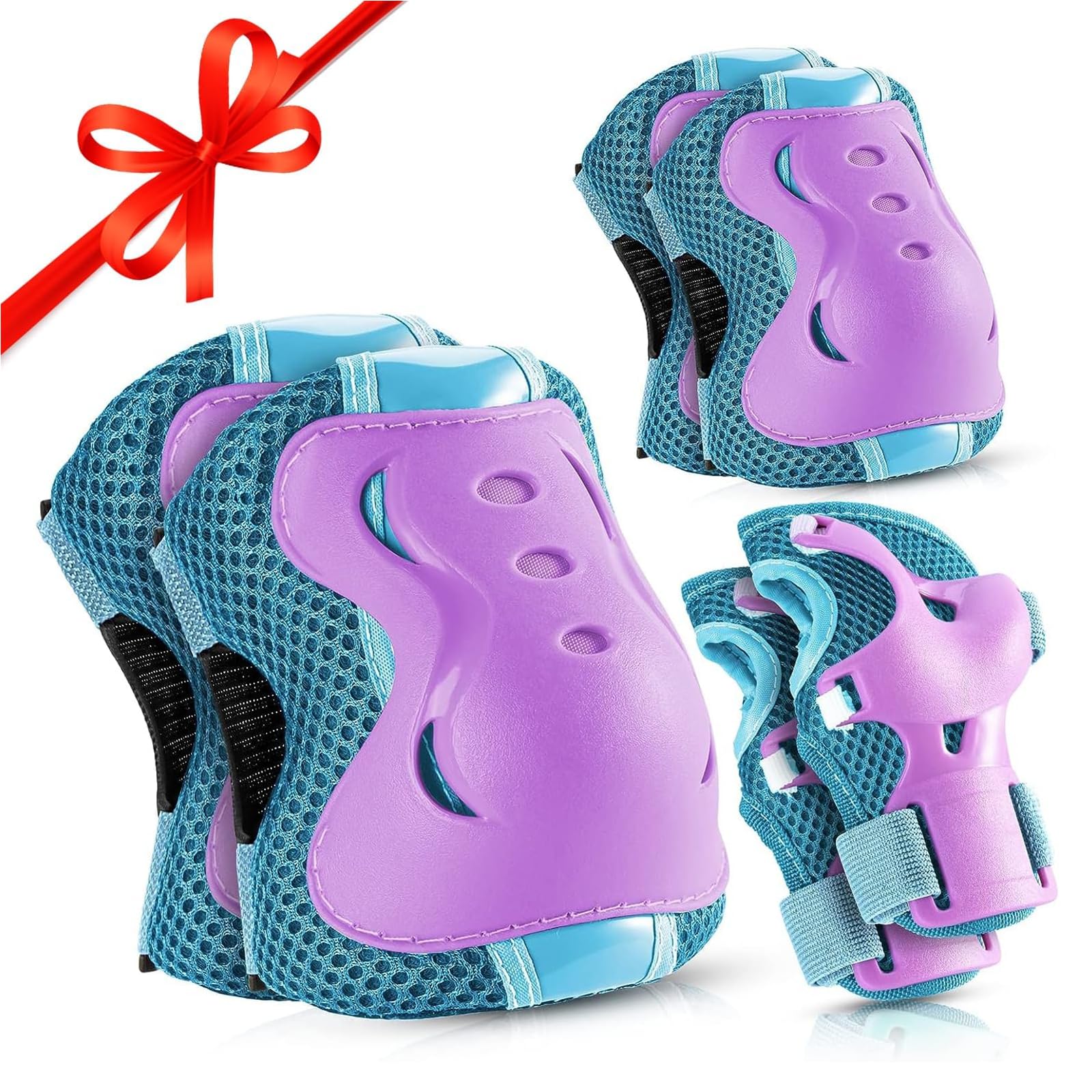 BOSONER Knee Pads for Kids Roller-Skating: Adjustable Protective Gear Set Knee E