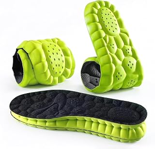 Sports Memory Foam Insoles with Arch Support, 4D Massage Insoles for Men and Women, Cushioning, Comfort for Walking and Standing (EUR39-40)
