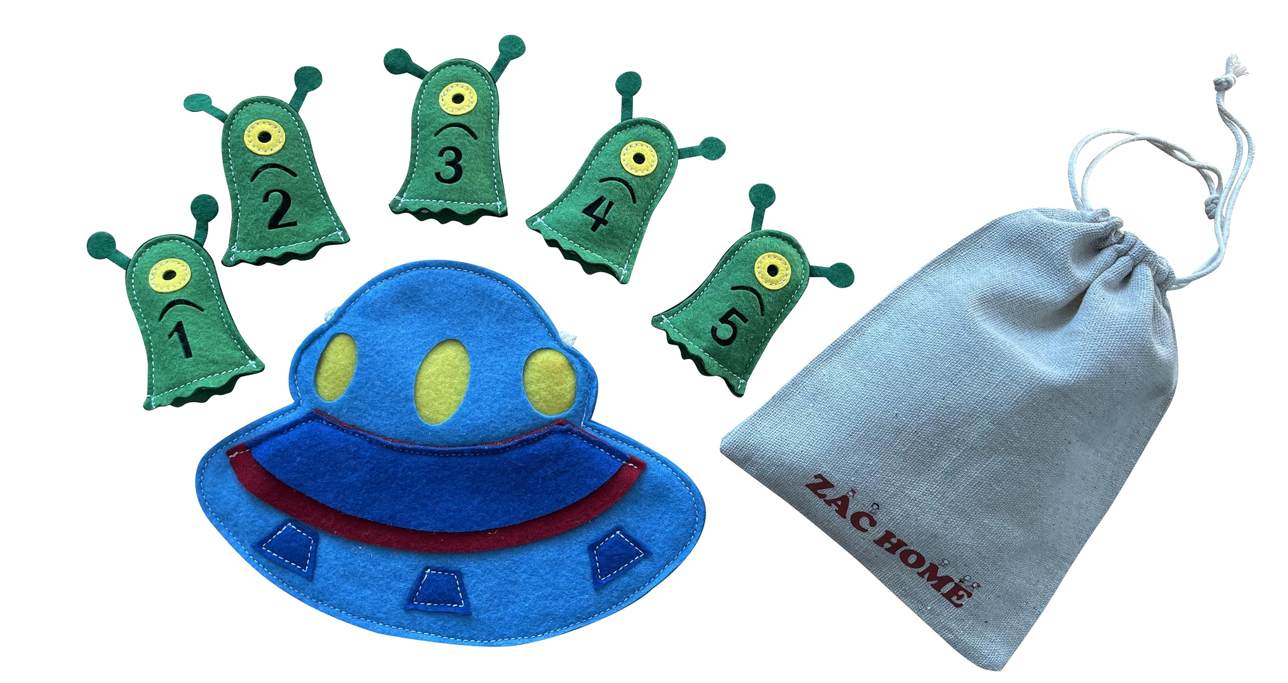 5 Little Men in the Flying Saucer Nursery Rhyme Storytelling Educational Finger 