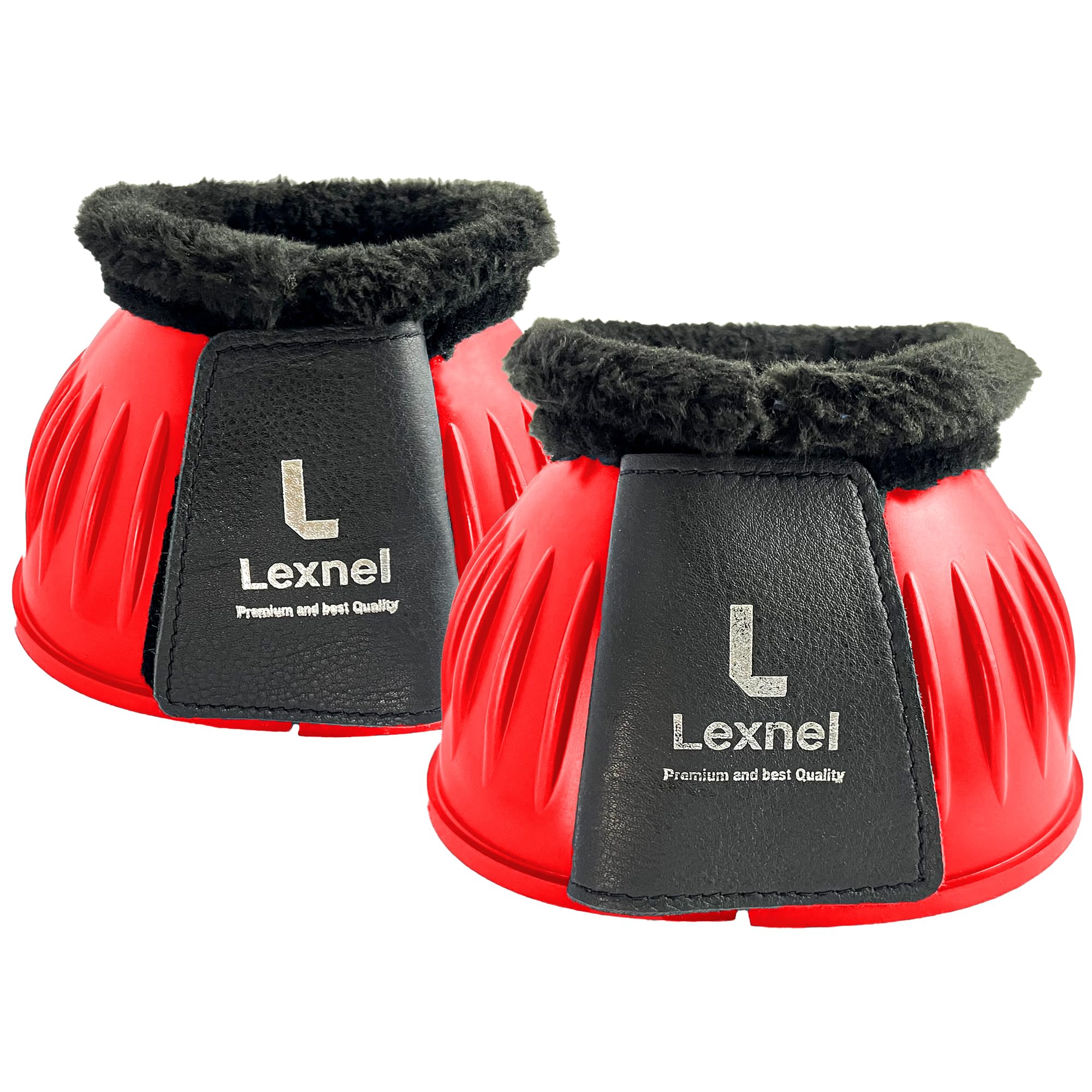 LEXNEL Horse Bell Boots, No-Turn Horse Bell Boots, Overreach Bell Boot Equesteri