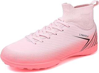 Men's Turf Soccer Cleats for Artificial Grass Indoor & Outdoor Football Shoes Lightweight with Superior Traction TF Boots for Training & Matches
