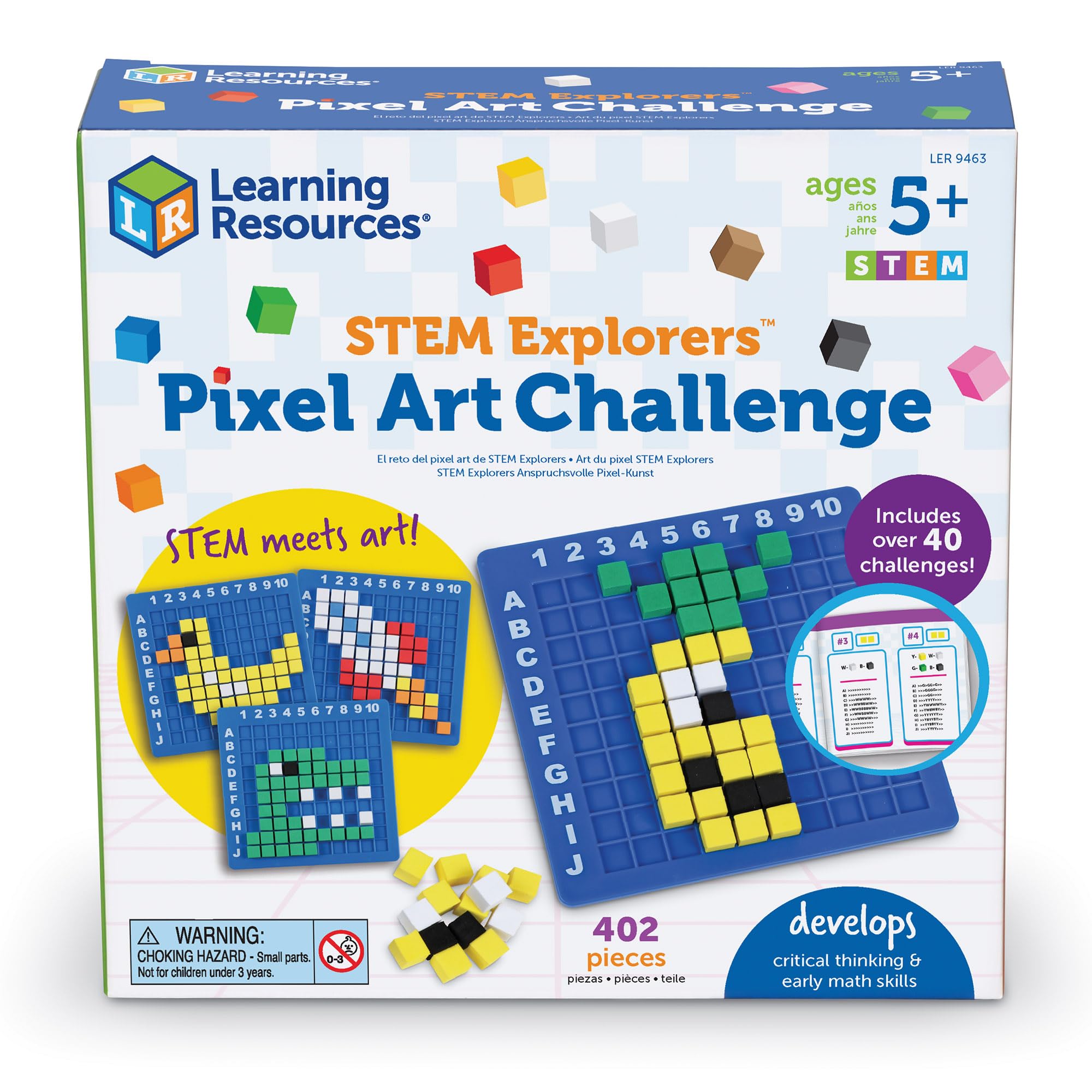 Learning Resources Pixel Art Challenge The Original STEM Pixel Art | Science Kit