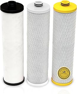 Aquasana® AQ-5300+R Genuine Replacement | 3-Stage Max Flow | AQ-C3M-R | Fits AQ-5300+, AQ-6300M | Lasts Up To 6 Months | WQA Certified to NSF Standards | Claryum Filtration