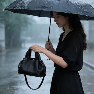 Women Cloud Shoulder Bag Black with Detachable Strap Soft PU Leather Shoulder Bag for Daily Business Use