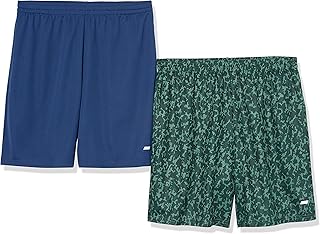 Amazon Essentials Men's Athletic Basketball Gym Shorts, Breathable Moisture Wicking, Loose-Fit Performance Tech, Pack of 2