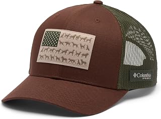 Columbia Unisex PHG Game Flag Mesh Snap Back, Tobacco/Dog Flag, One Size