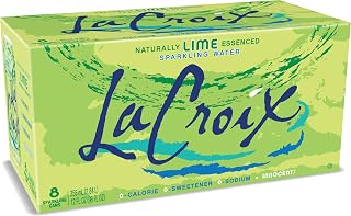 La Croix Sparkling Water, Lime, 12 Fl Oz (pack of 8)