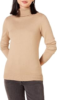 Amazon Essentials Women's Classic-Fit Lightweight Long-Sleeve Turtleneck Sweater
