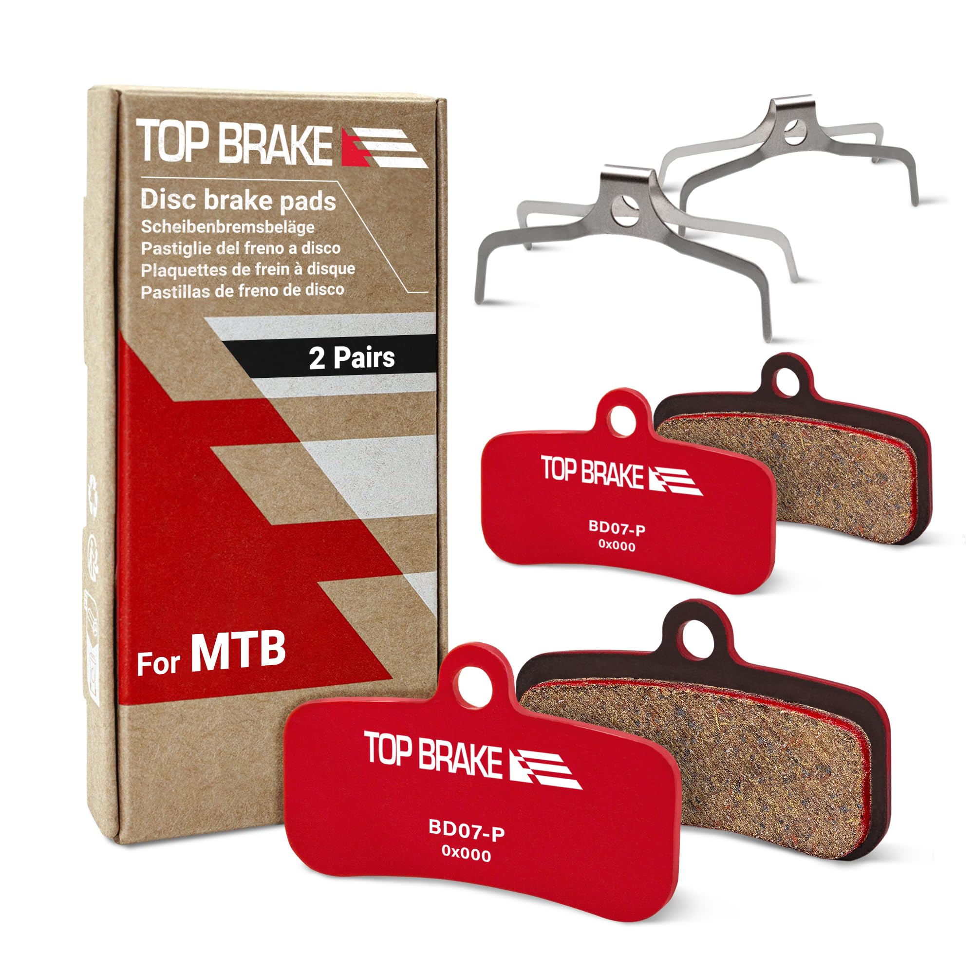 TOP BRAKE Disc Bike Brake Pads Compatible with SHIMANO 4 piston Saint BR M810 M8