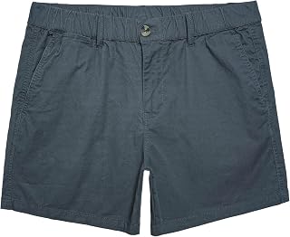 maamgic Men's Classic Fit 5" Cotton Casual Khaki Shorts with Multi-Pocket
